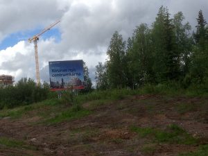 Här håller man på att bygga nya stadshuset