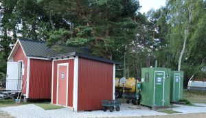 Dusch och toaletter, enklast möjliga